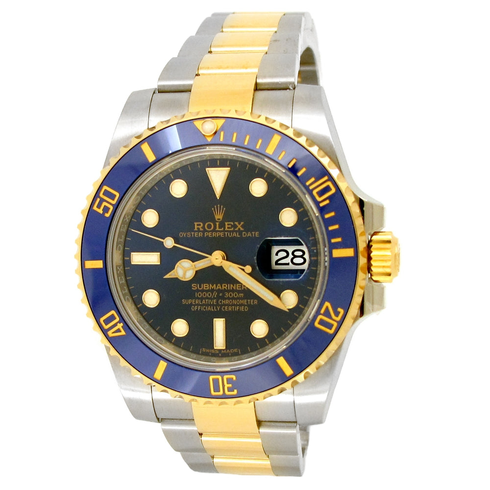 40mm Rolex 18k Yellow Gold and Stainless Steel Oyster Perpetual Submariner Date Watch *BRAND NEW*