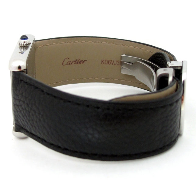 Large Cartier Stainless Steel Tank Solo Quartz Watch