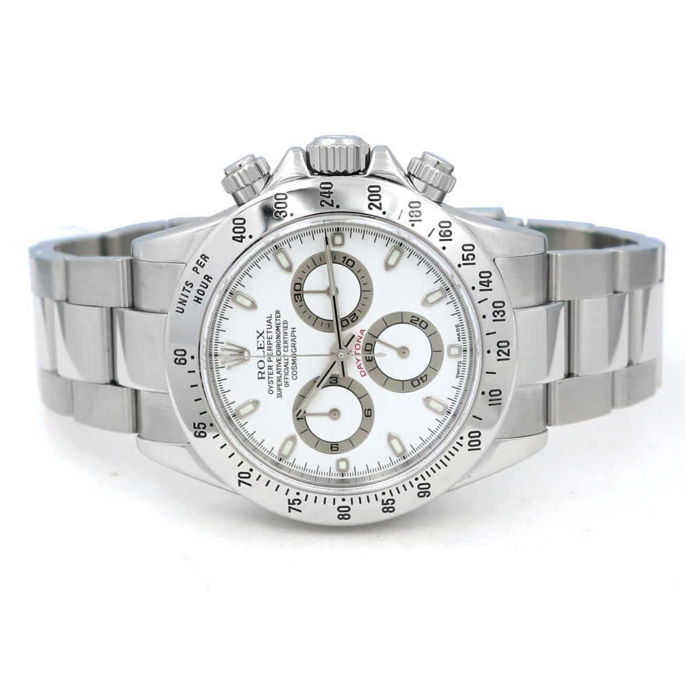 40mm Rolex Stainless Steel Oyster Perpetual Daytona Cosmograph Watch