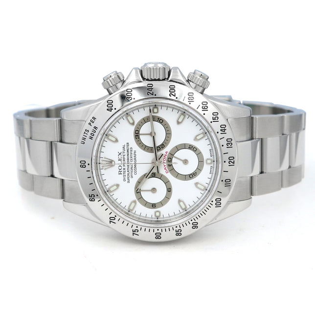 40mm Rolex Stainless Steel Oyster Perpetual Daytona Cosmograph Watch