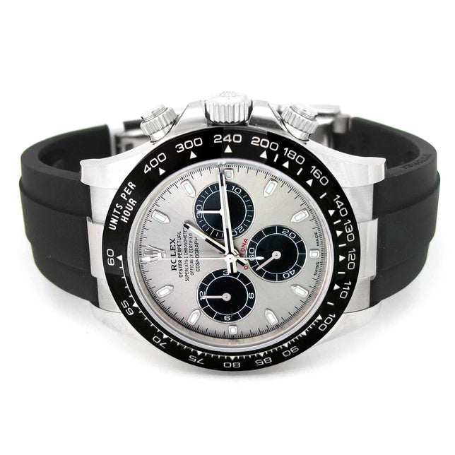 40mm Rolex 18k White Gold Cosmograph Daytona Watch
