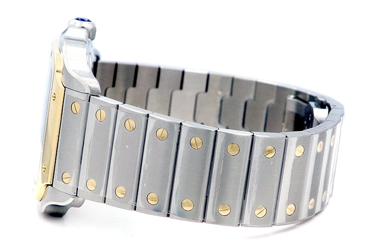 39.8mm Cartier 18k Yellow Gold and Stainless Steel Santos de Cartier W2SA0009