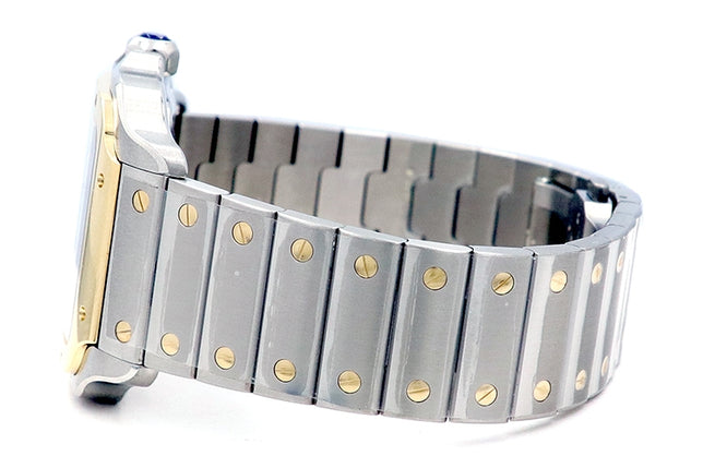 39.8mm Cartier 18k Yellow Gold and Stainless Steel Santos de Cartier W2SA0009