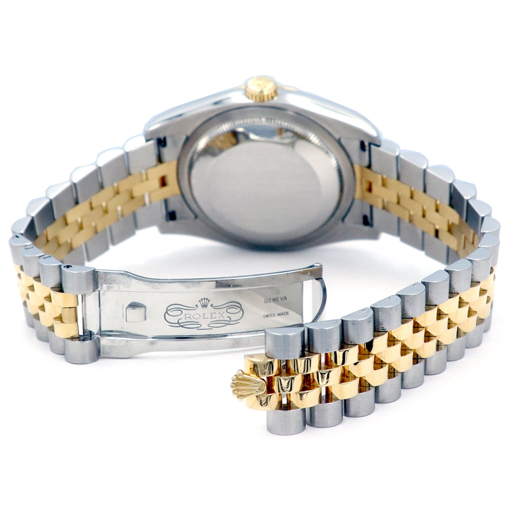 36mm Rolex 18k Yellow Gold and Stainless Steel Datejust Watch