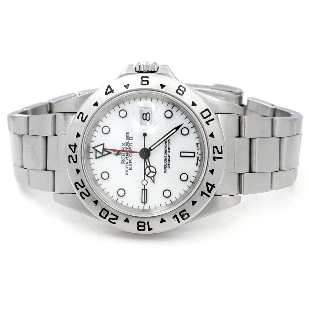 40mm Rolex Stainless Steel Oyster Perpetual Explorer II Watch