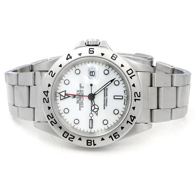 40mm Rolex Stainless Steel Oyster Perpetual Explorer II Watch