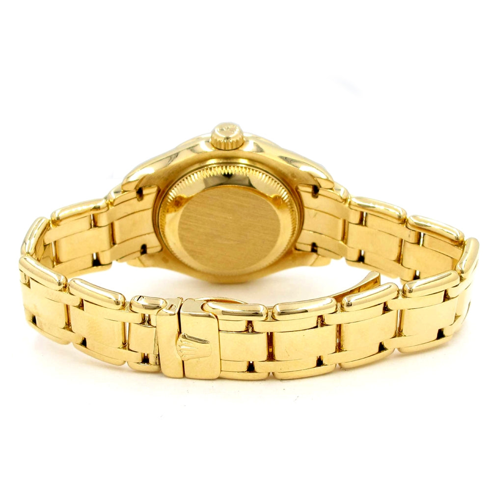 29mm Rolex 18k Yellow Gold Oyster Perpetual Pearlmaster Datejust Watch