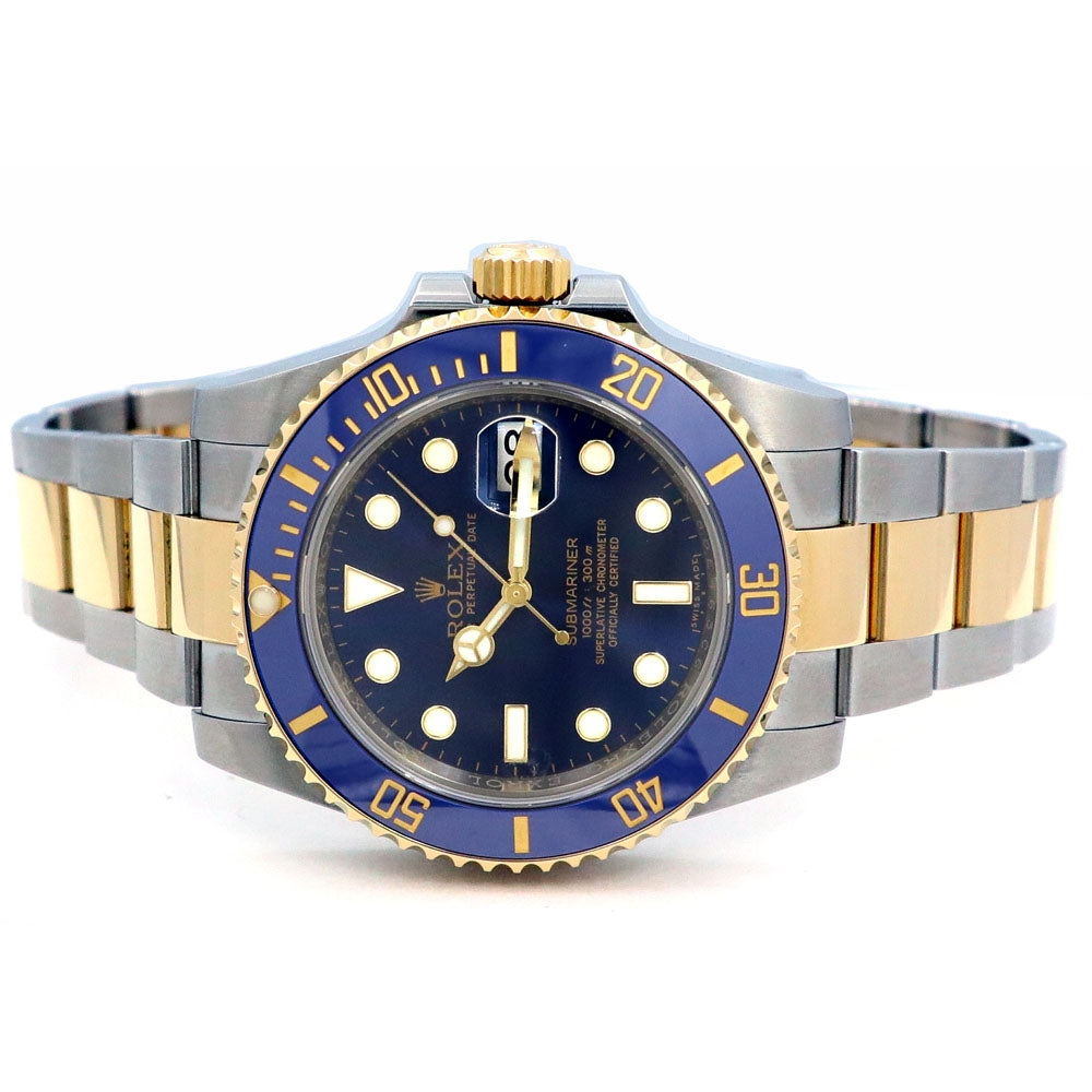 40mm Rolex 18k Yellow Gold and Stainless Steel Oyster Perpetual Submariner Date Watch