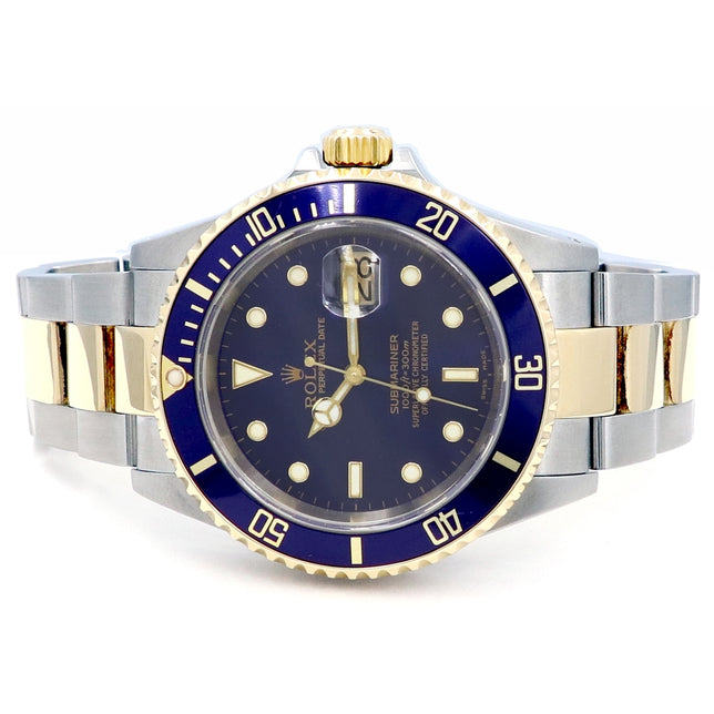 40mm Rolex 18k Yellow Gold and Stainless Steel Oyster Perpetual Submariner Date Watch