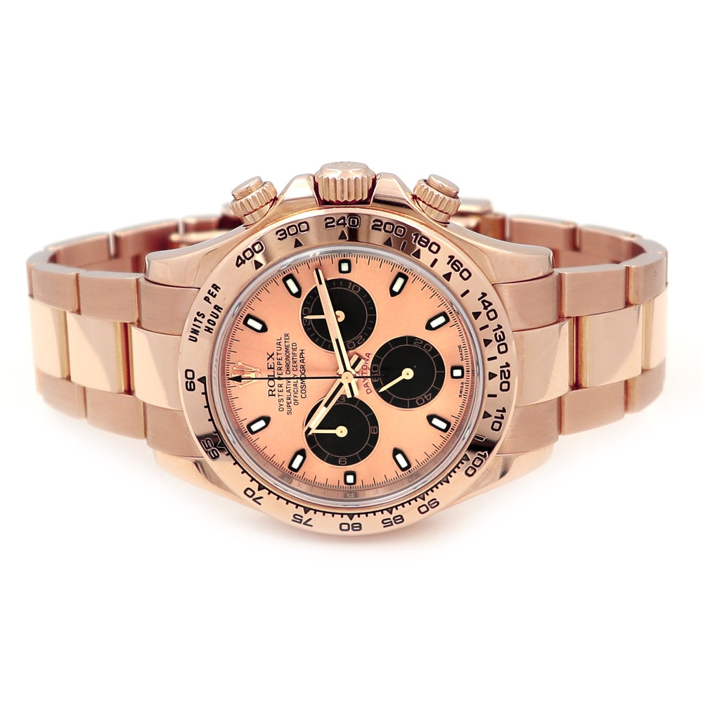 40mm Rolex 18k Rose Gold Daytona Cosmograph Watch