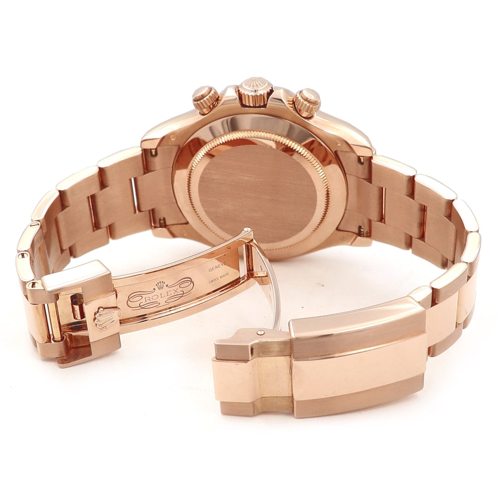 40mm Rolex 18k Rose Gold Daytona Cosmograph Watch