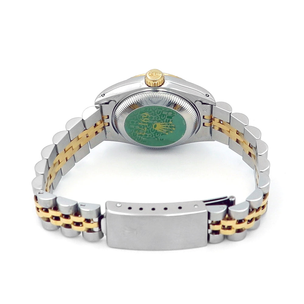 26mm Rolex 18k Yellow Gold & Stainless Steel Datejust Champagne Jubilee Diamond Watch