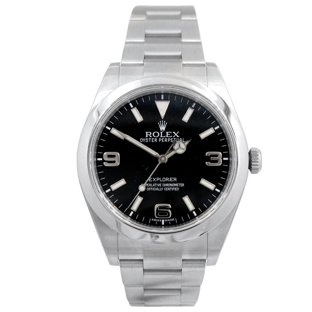 39mm Rolex Stainless Steel Oyster Perpetual Watch