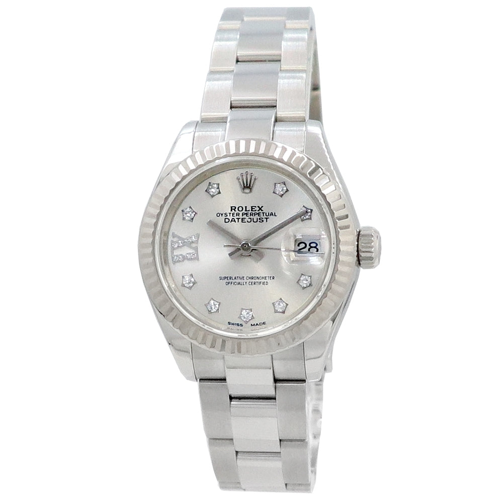 28mm Rolex Stainless Steel Oyster Perpetual Datejust Watch