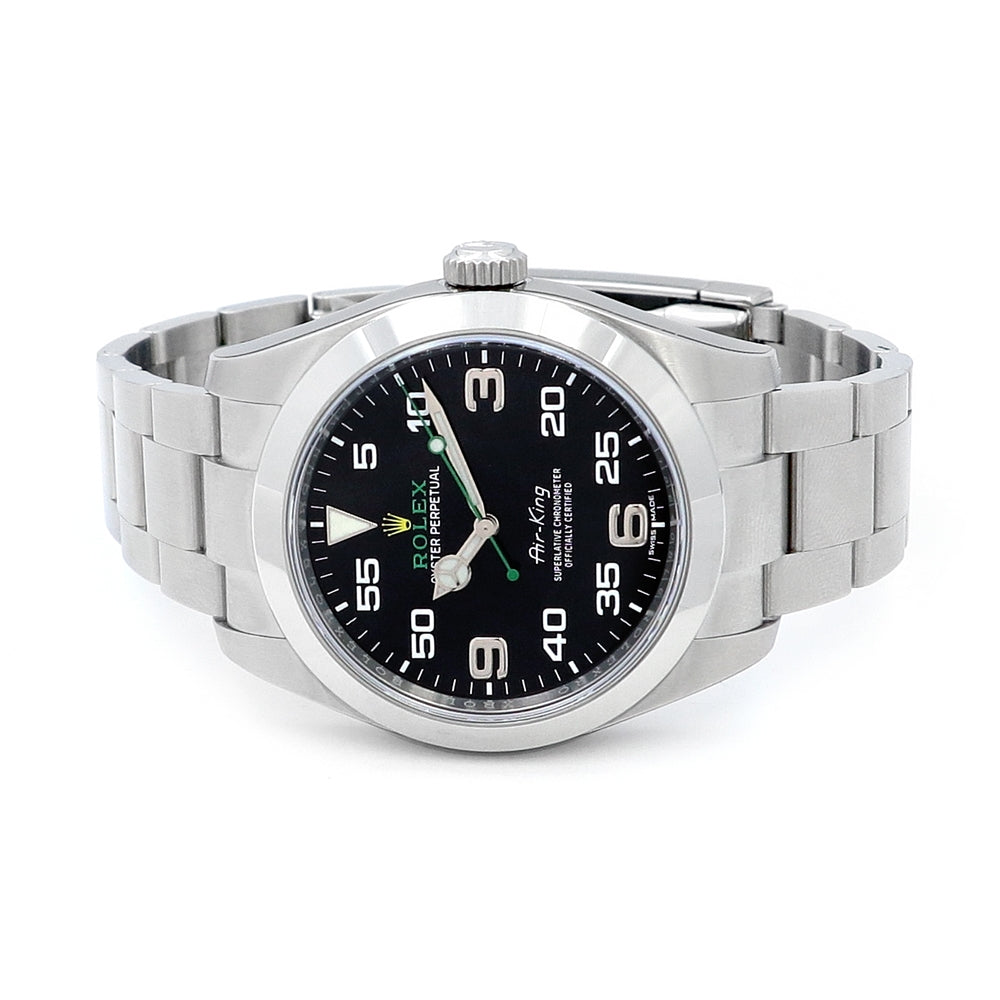 40mm Rolex Stainless Steel Oyster Perpetual Air-King Watch