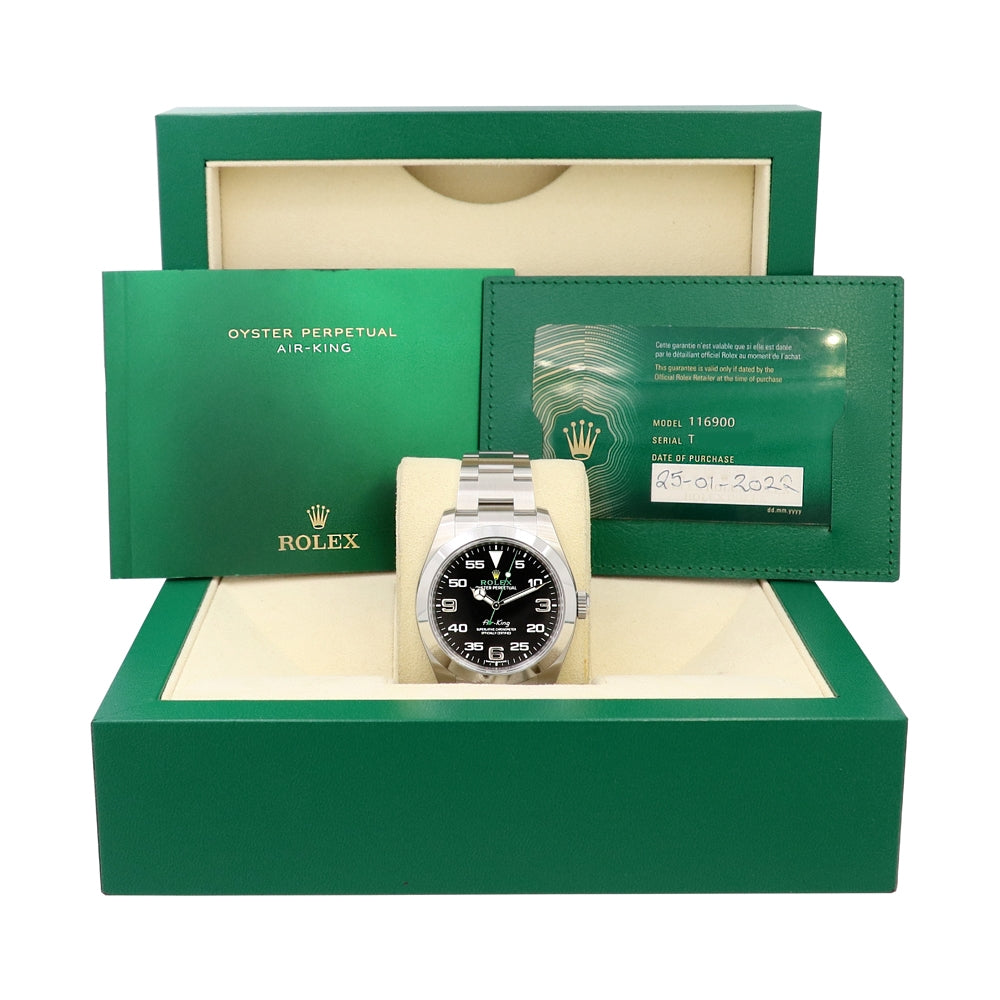 40mm Rolex Stainless Steel Oyster Perpetual Air-King Watch
