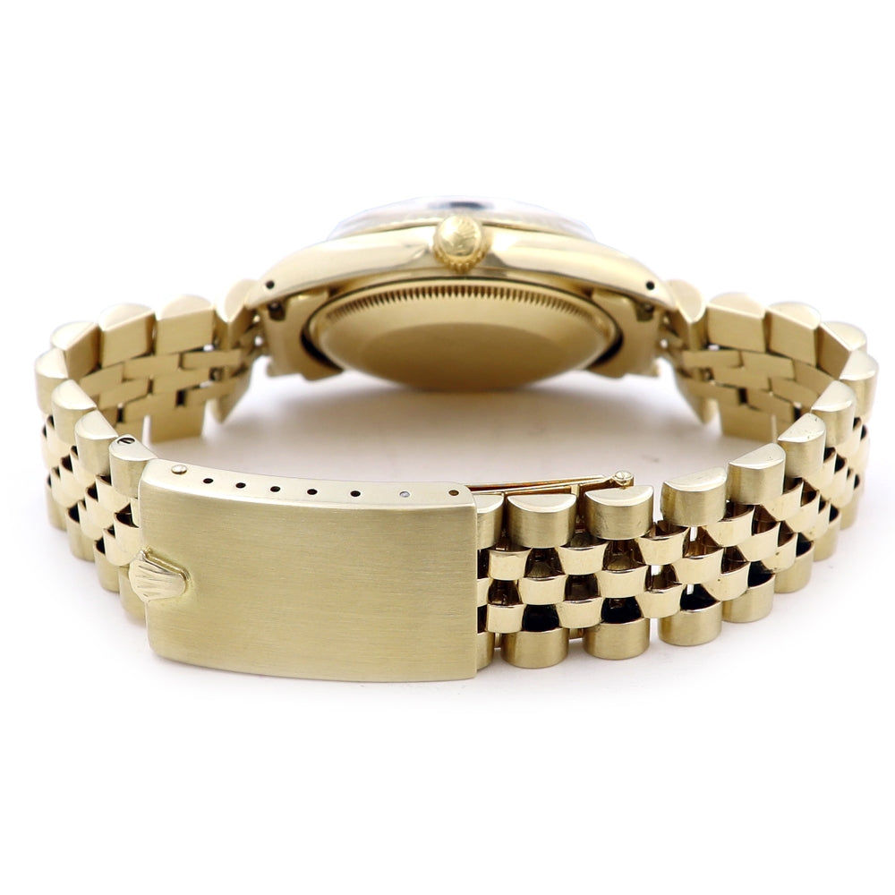 34mm Rolex 14k Yellow Gold Oyster Perpetual Date Watch