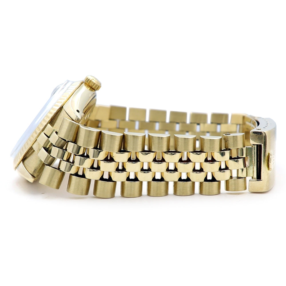 34mm Rolex 14k Yellow Gold Oyster Perpetual Date Watch