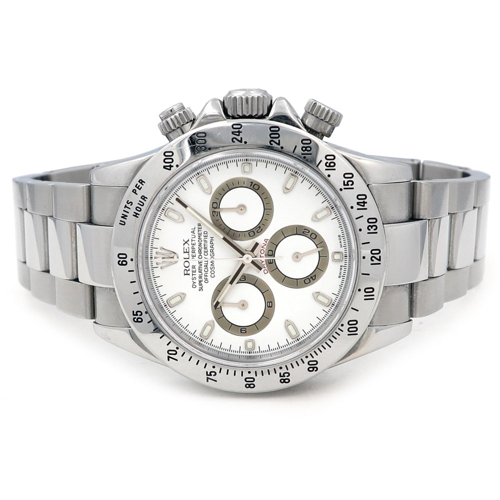 40mm Rolex Stainless Steel Oyster Perpetual Daytona Cosmograph Watch