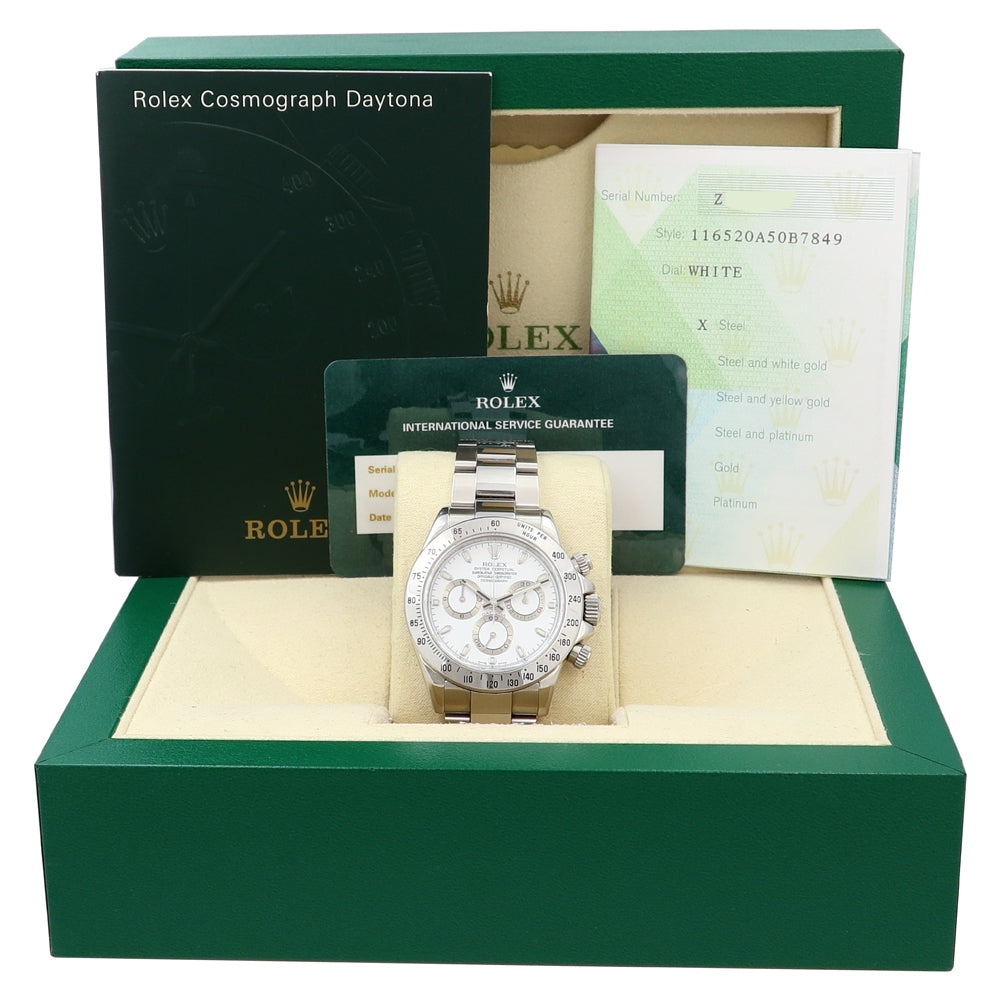 40mm Rolex Stainless Steel Oyster Perpetual Daytona Cosmograph Watch