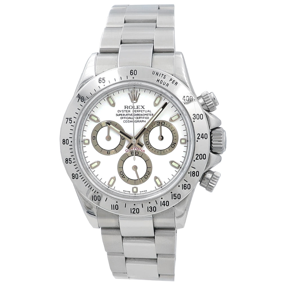 40mm Rolex Stainless Steel Oyster Perpetual Daytona Cosmograph Watch
