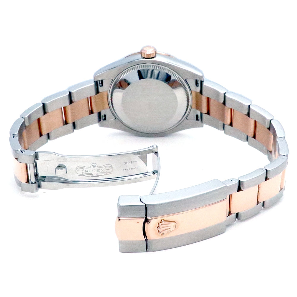 31mm Rolex 18k Everose Gold and Stainless Steel Oyster Perpetual Datejust Watch