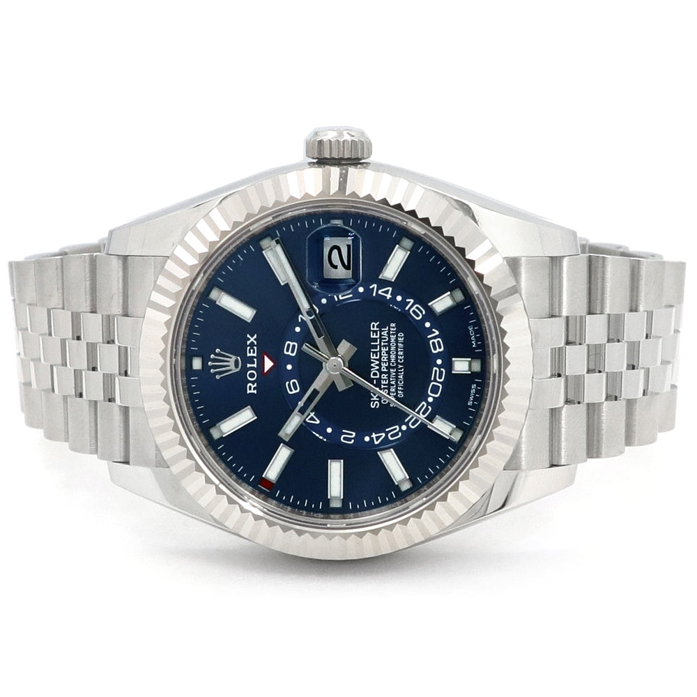 42mm Rolex Stainless Steel Oyster Perpetual Sky-Dweller Watch