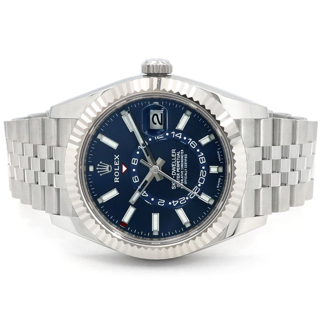 42mm Rolex Stainless Steel Oyster Perpetual Sky-Dweller Watch