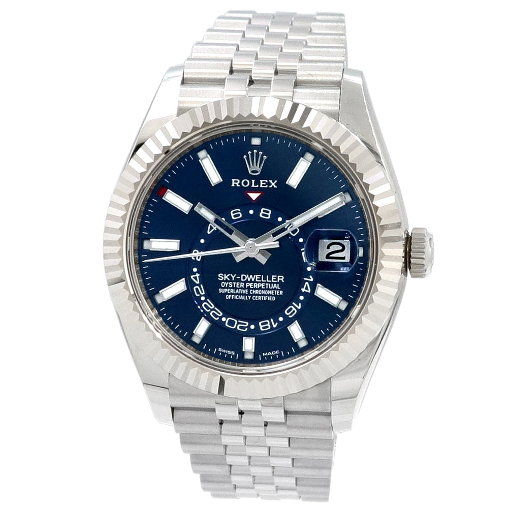 42mm Rolex Stainless Steel Oyster Perpetual Sky-Dweller Watch