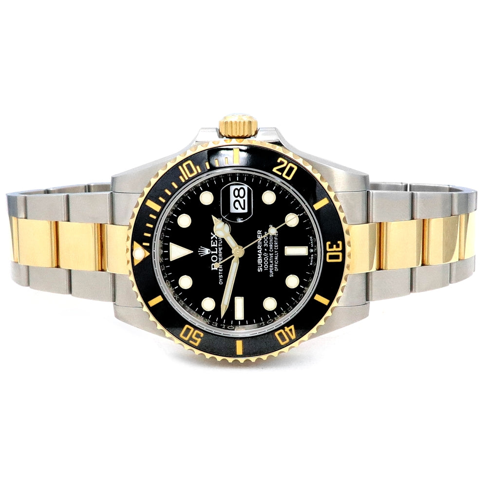 41mm Rolex 18k Yellow Gold and Steel Submariner Date Watch