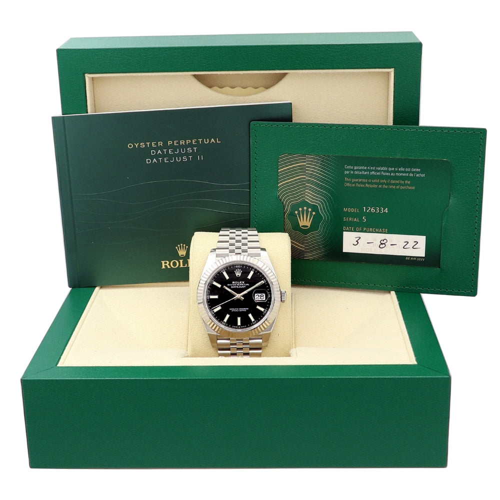 41mm Rolex Stainless Steel Oyster Perpetual Datejust II Watch