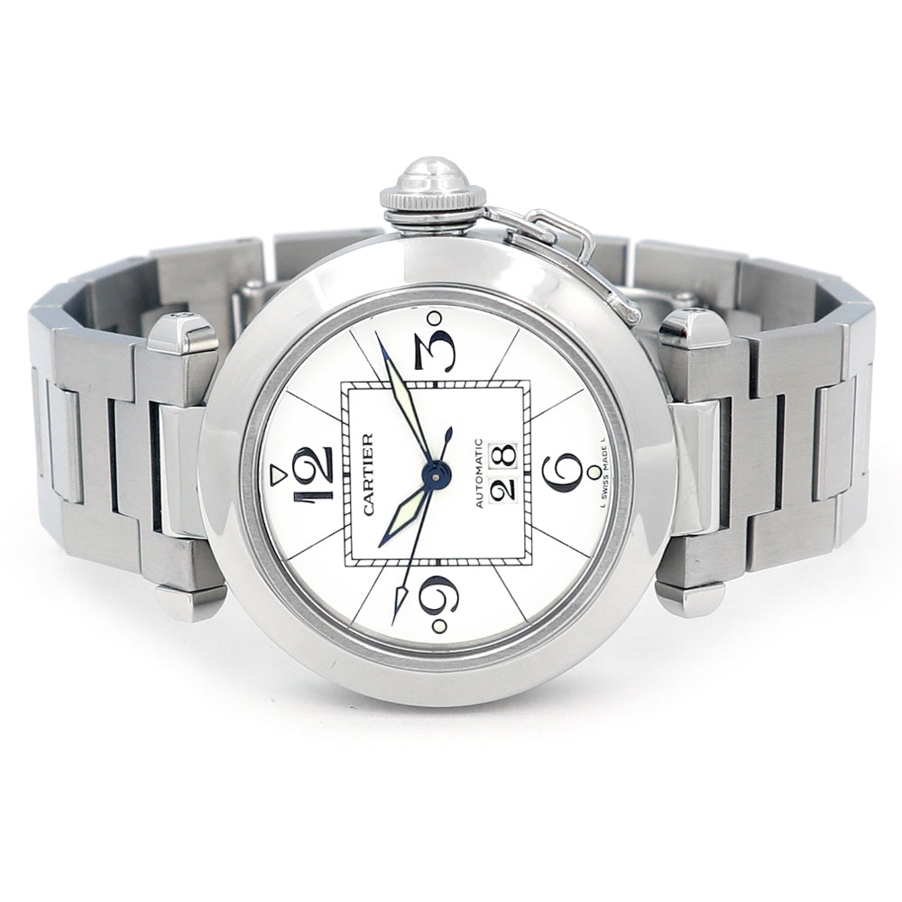 35mm Cartier Stainless Steel Pasha C Watch W31055M7
