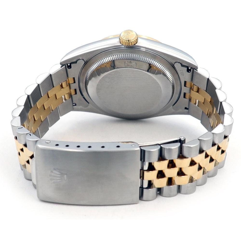 36mm Rolex 18K Yellow Gold & Stainless Steel Oyster Perpetual Datejust Watch