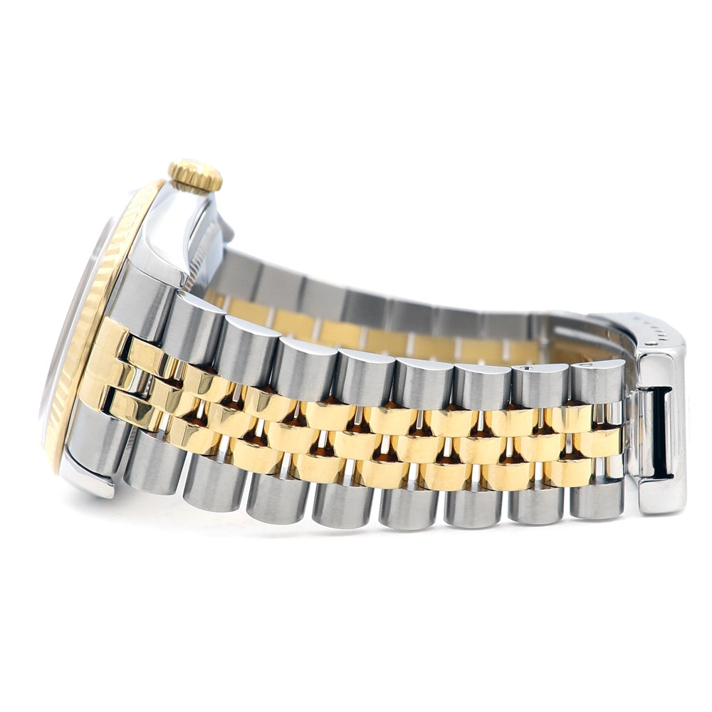 36mm Rolex 18K Yellow Gold & Stainless Steel Oyster Perpetual Datejust Watch