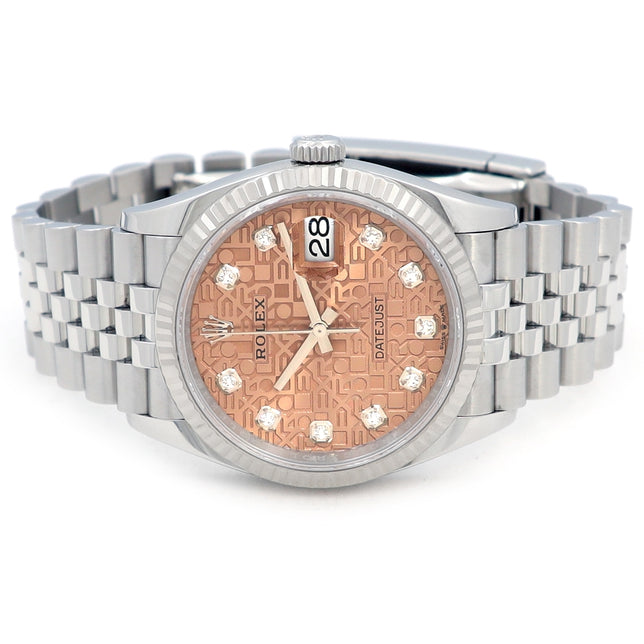 36mm Rolex Stainless Steel Oyster Perpetual Datejust Watch