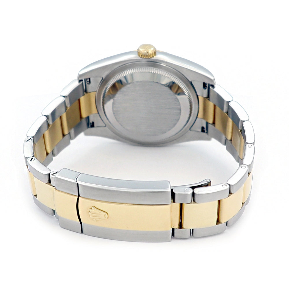 36mm Rolex 18k Yellow Gold and Stainless Steel Oyster Perpetual Datejust Watch