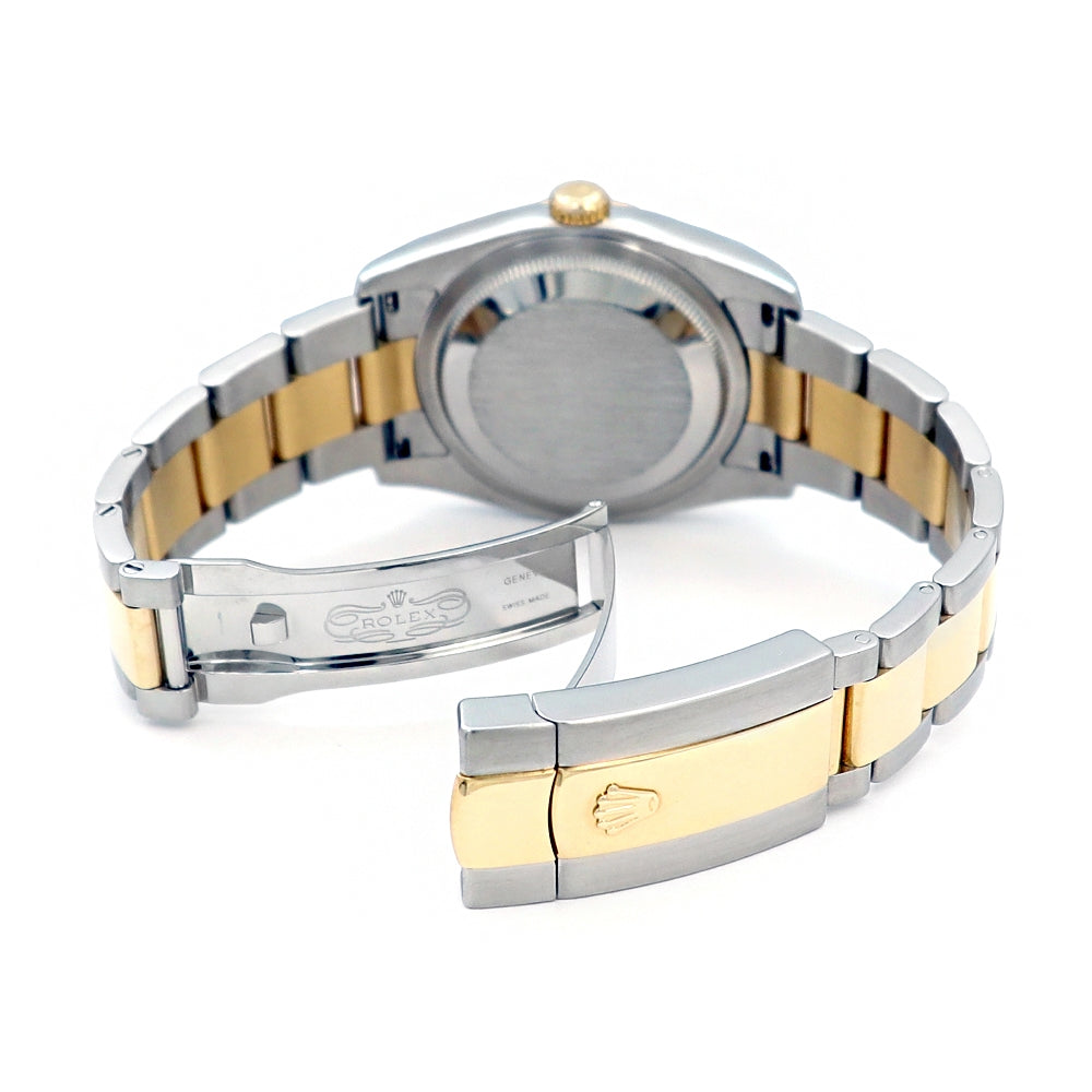 36mm Rolex 18k Yellow Gold and Stainless Steel Oyster Perpetual Datejust Watch