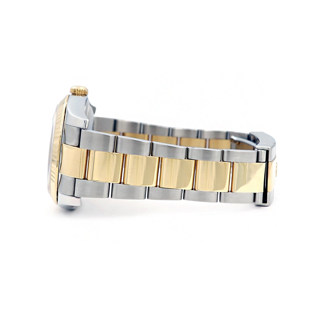 36mm Rolex 18k Yellow Gold and Stainless Steel Oyster Perpetual Datejust Watch