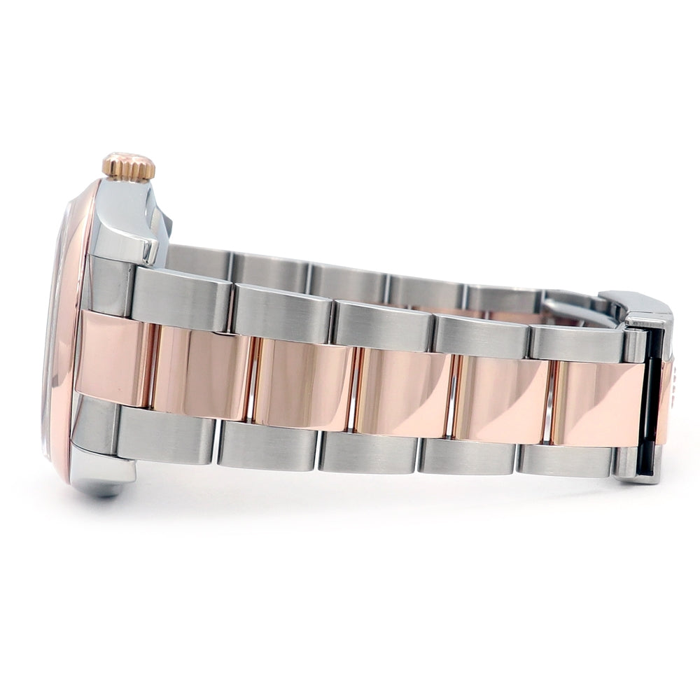 36mm Rolex 18K Rose Gold and Stainless Steel Oyster Perpetual Datejust Watch