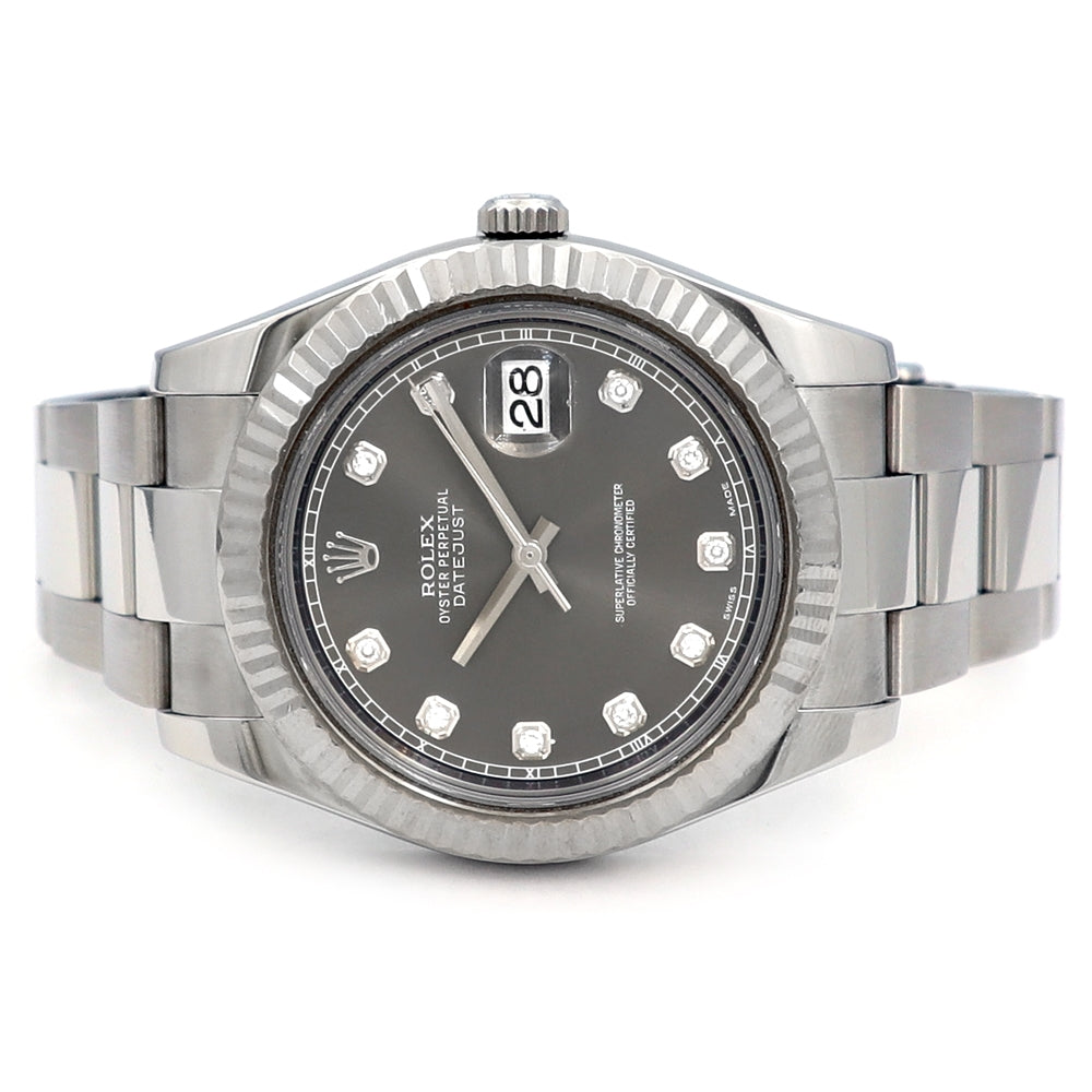 41mm Rolex Stainless Steel Oyster Perpetual Datejust II Watch