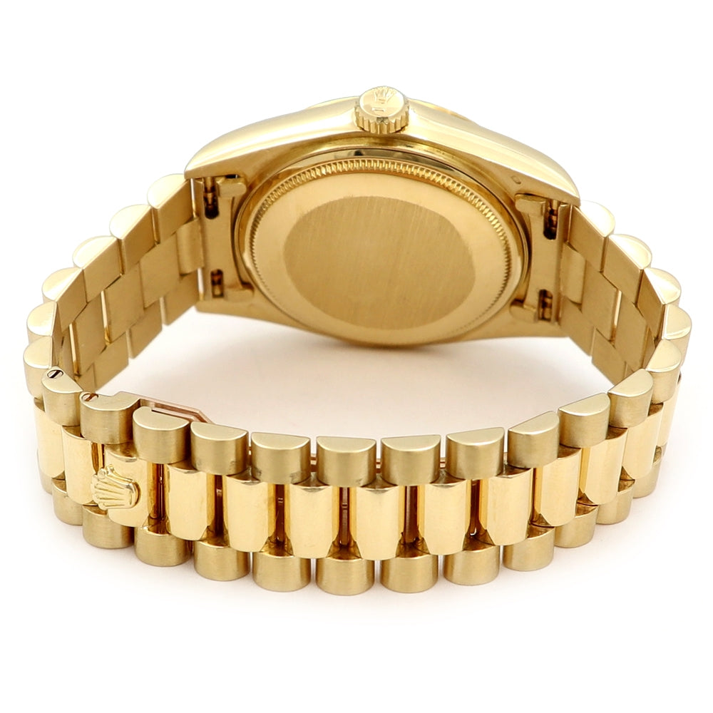 36mm Rolex 18k Yellow Gold Oyster Perpetual Datejust Watch