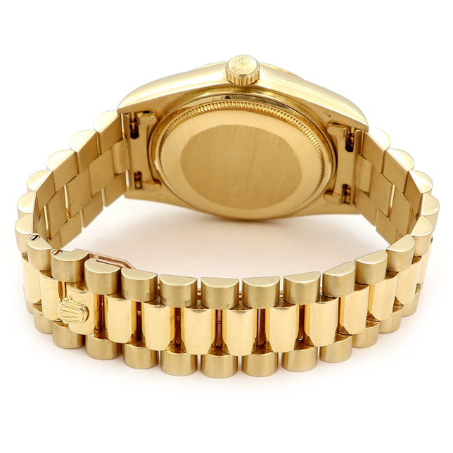 36mm Rolex 18k Yellow Gold Oyster Perpetual Datejust Watch