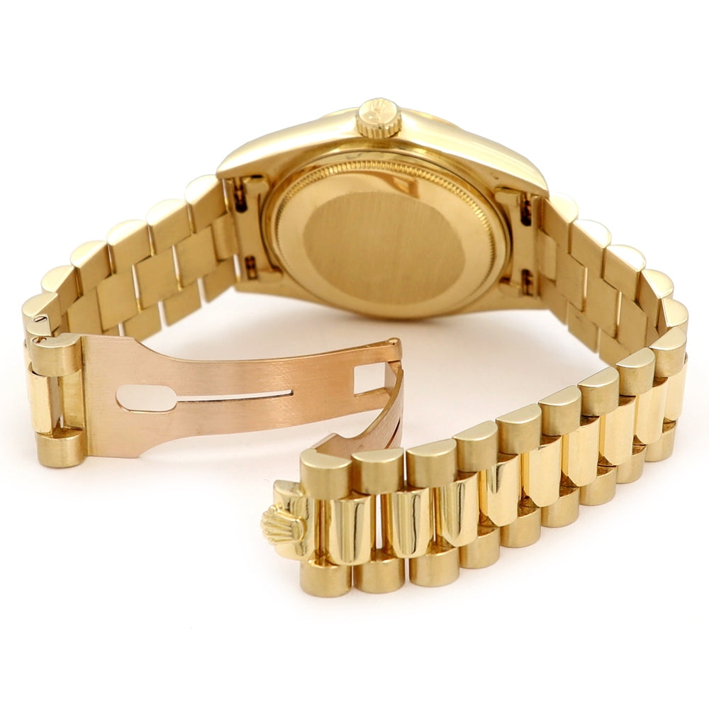 36mm Rolex 18k Yellow Gold Oyster Perpetual Datejust Watch