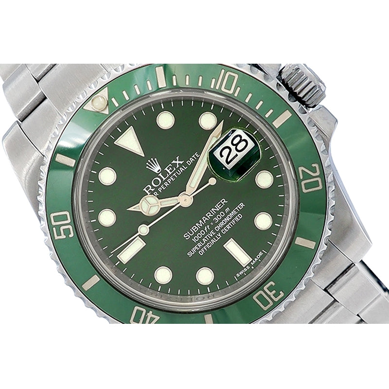 40mm Rolex Stainless Steel Oyster Perpetual Submariner Date "Hulk" Watch