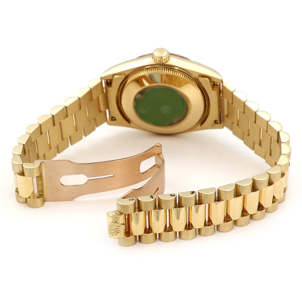 31mm Rolex 18k Yellow Gold Oyster Perpetual Datejust Watch