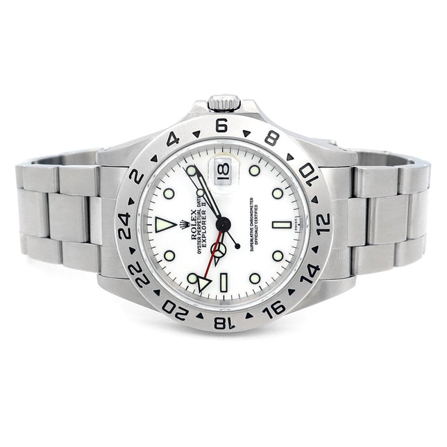 40mm Rolex Stainless Steel Oyster Perpetual Explorer II Watch