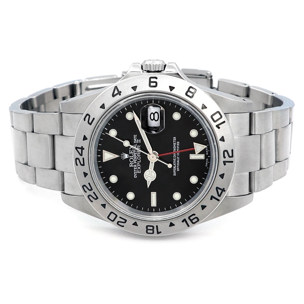 40mm Rolex Stainless Steel Oyster Perpetual Explorer II Watch