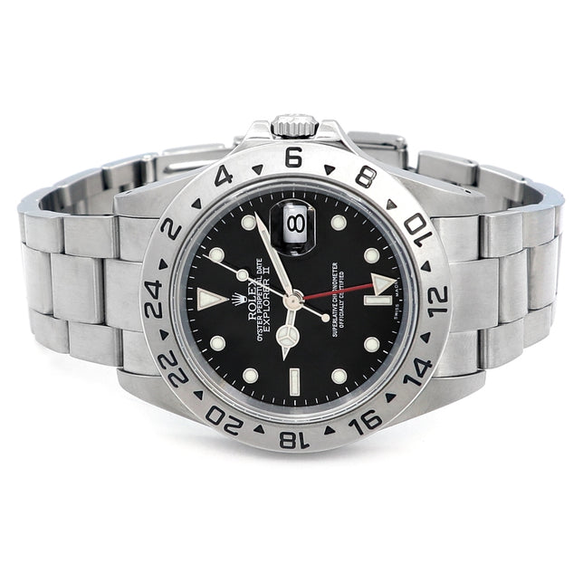 40mm Rolex Stainless Steel Oyster Perpetual Explorer II Watch