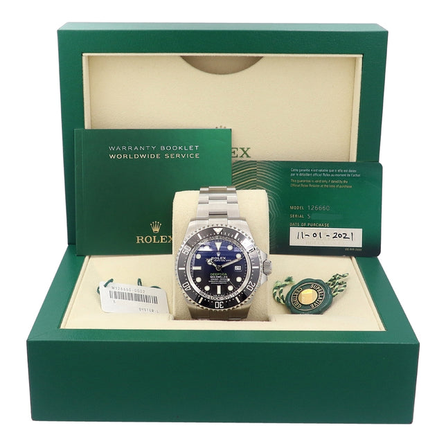 44mm Rolex Stainless Steel Oyster Perpetual Sea-Dweller Deepsea Watch
