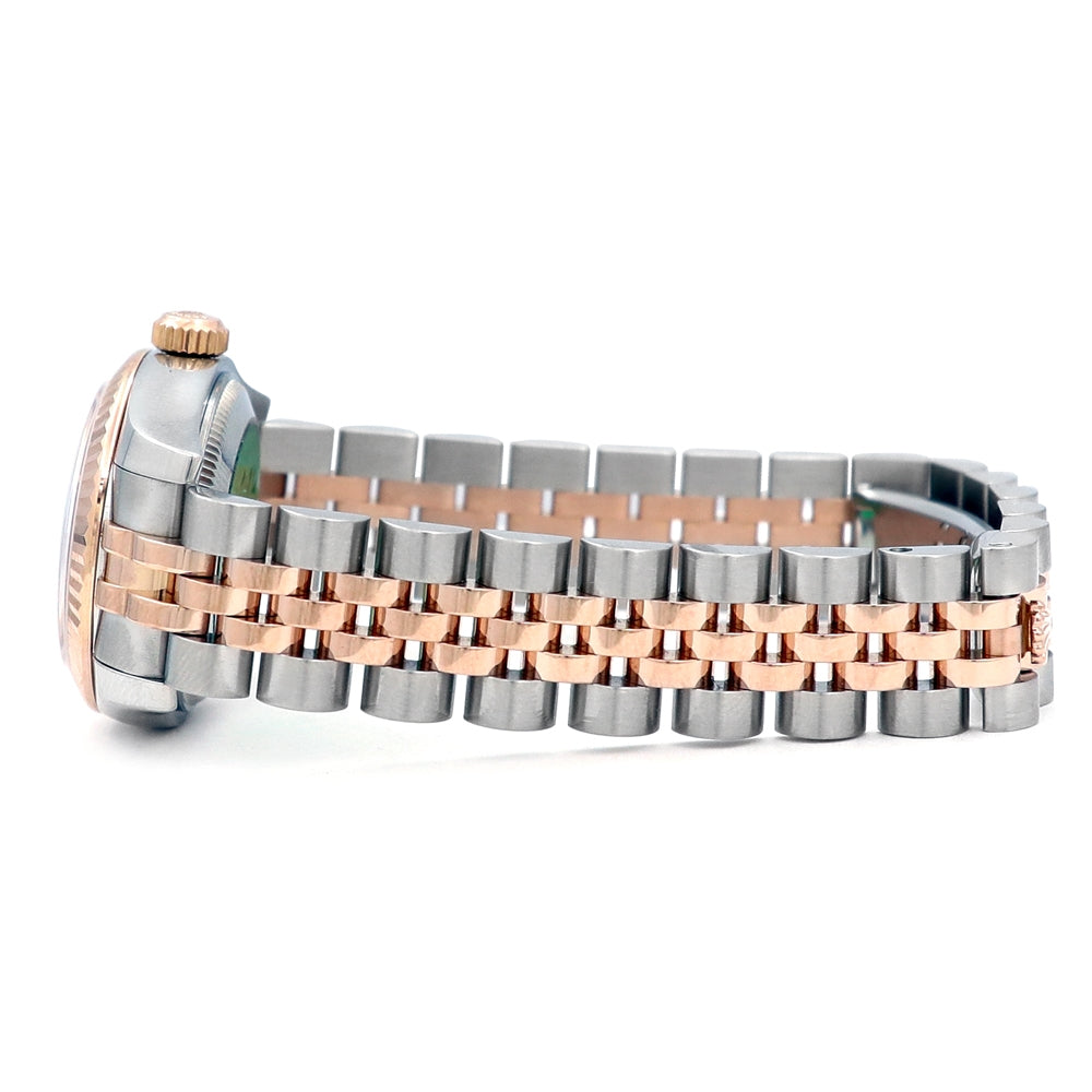 26mm Rolex 18K Rose Gold and Stainless Steel Lady-Datejust Watch